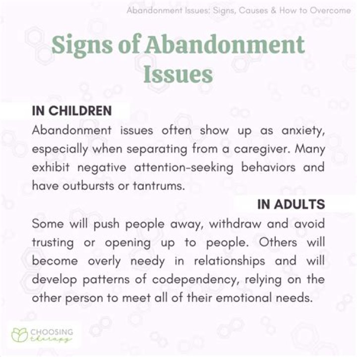 Abandonment issues - How To Discuss