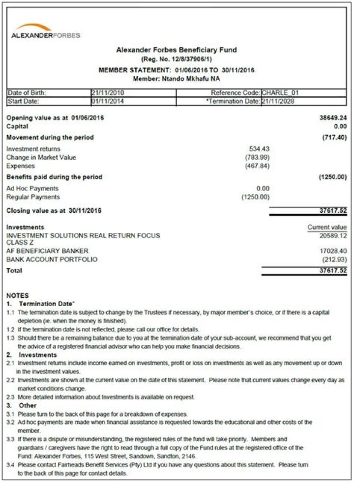 Beneficiary statement - How To Discuss