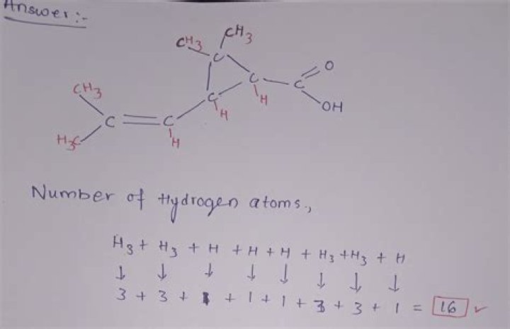 Calculate The Number Of H Atoms In 0.190 Mole C6h14o