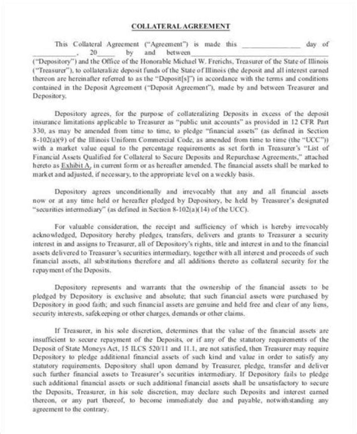 Collateral Agreement - How To Discuss