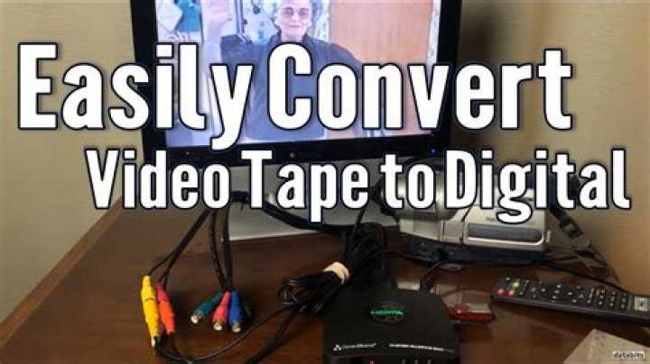 Convert camcorder tapes to digital
