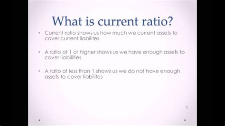 Current ratio - How To Discuss