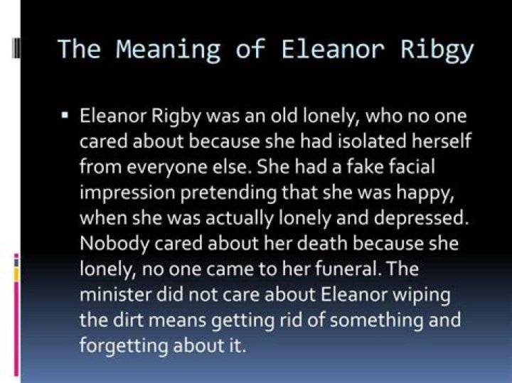 Eleanor Rigby Meaning - How To Discuss