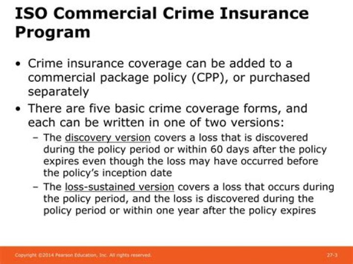 Federal crime insurance program - How To Discuss