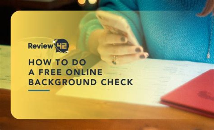 Free background check online no charge