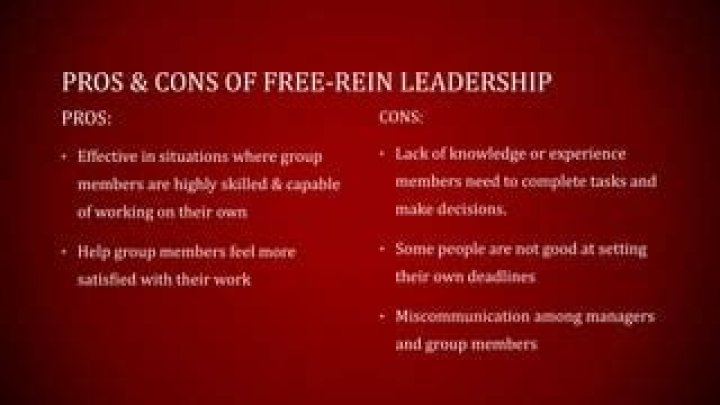 Free-rein leadership - How To Discuss