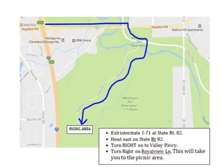 Garfield Heights Driving Test Route