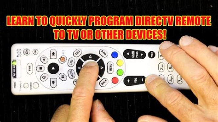 How do I program my directv remote to my Insignia TV?