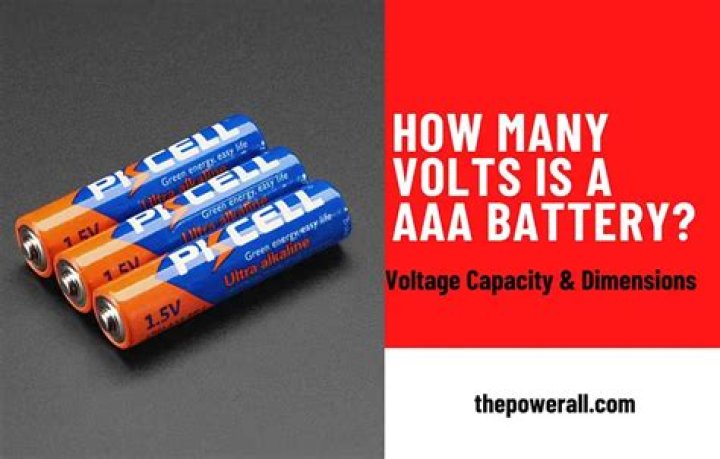 How Many Volts Are Aa Batteries