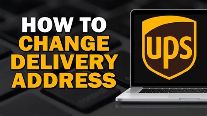 How To Change Ups Shipping Address
