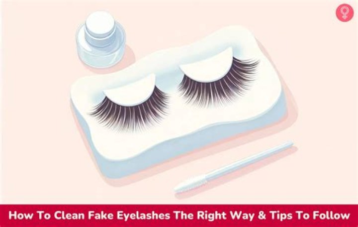How to clean fake eyelashes