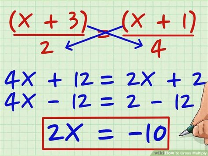 How to cross multiply fractions