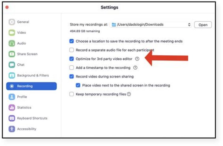 How to edit zoom recording