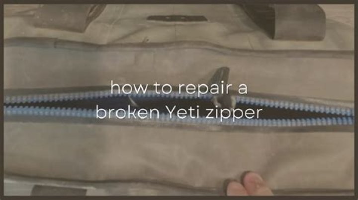 How To Fix Yeti Zipper