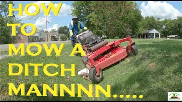 How To Mow A Ditch With A Riding Mower