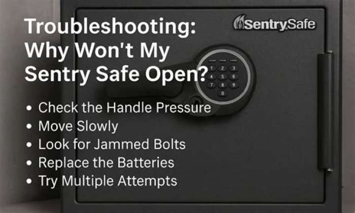 How to open a sentry safe