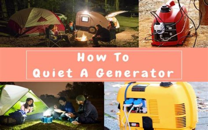 How To Quiet A Generator For Camping