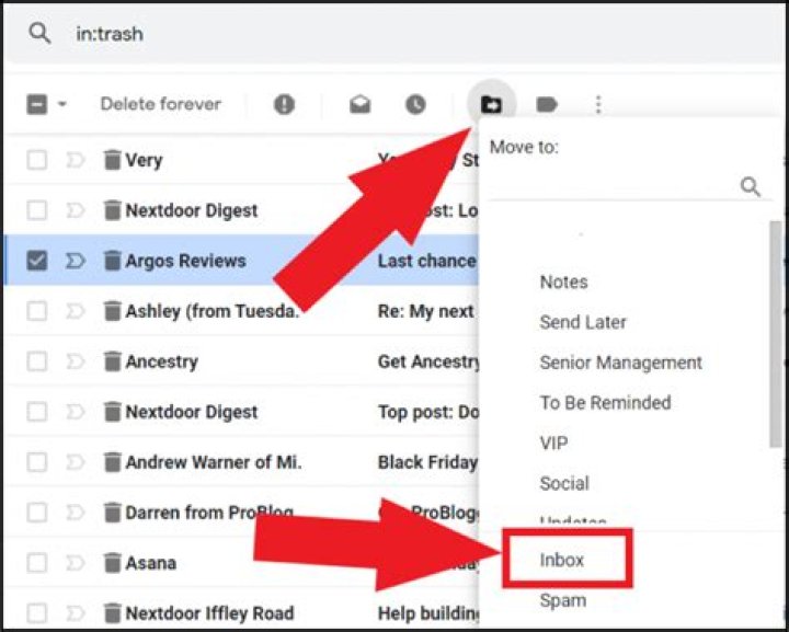 How to recover deleted emails from gmail