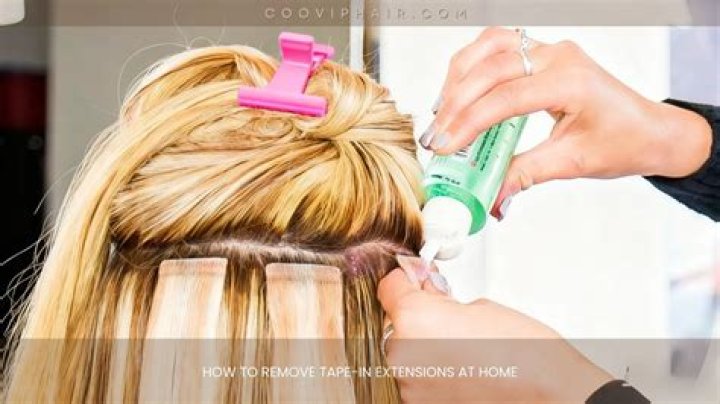 How to remove tape in extensions