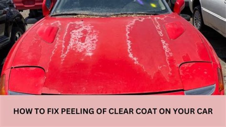 How To Repair Bubbling Clear Coat On Car