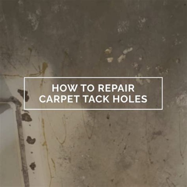 How To Repair Carpet Tack Strip Holes In Concrete