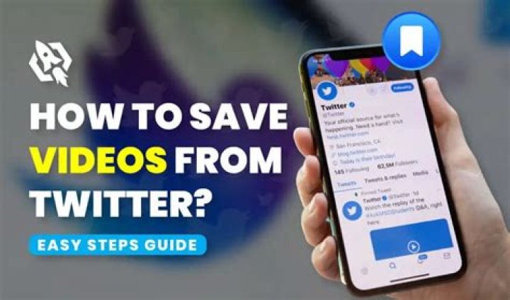 How to save videos from twitter