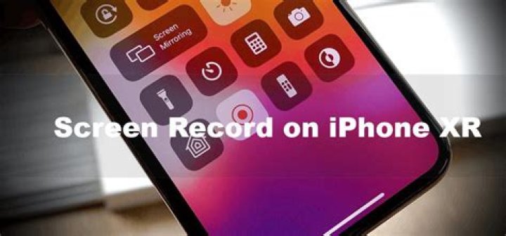 How to screen record on iphone xr