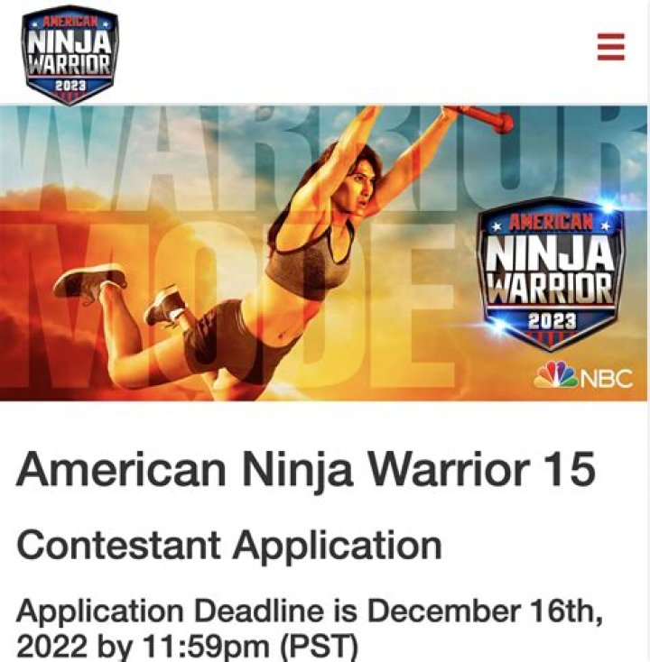 How To Sign Up For American Ninja Warrior