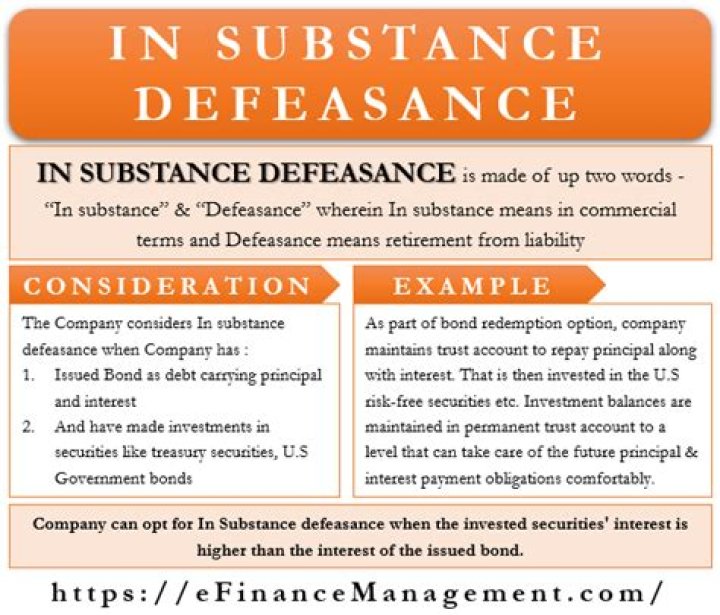 In-substance debt defeasance - How To Discuss