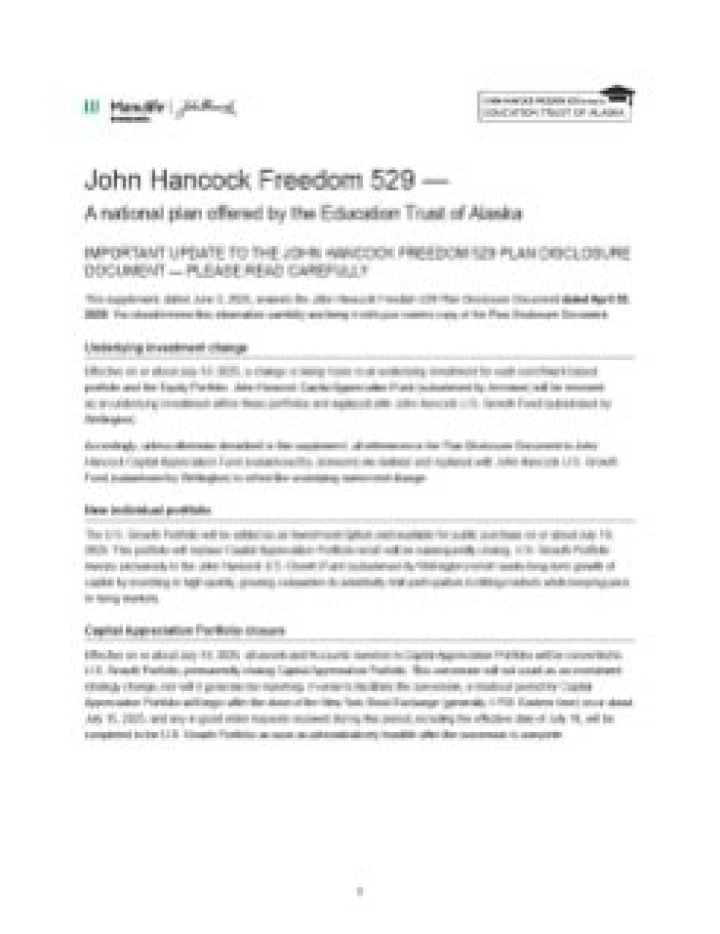 John hancock 529 - How To Discuss