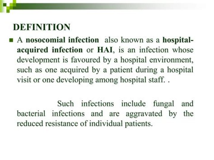 Nosocomial infection definition - How To Discuss