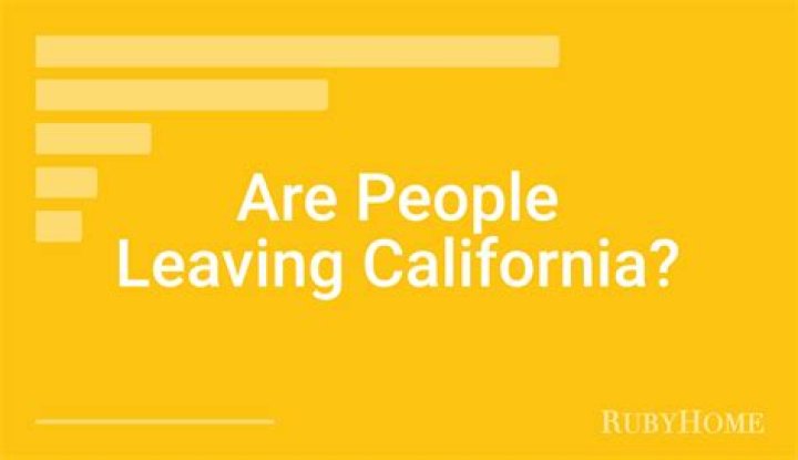 People leaving california - How To Discuss