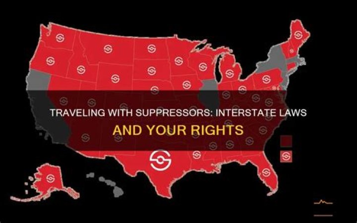 Question: Can You Travel With Suppressor Across State Lines