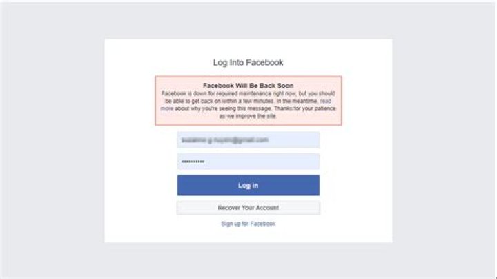 Question: How Long Will Facebook Be Down For Required Maintenance