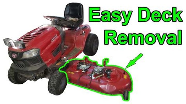 Question: How To Remove A Riding Mower Deck
