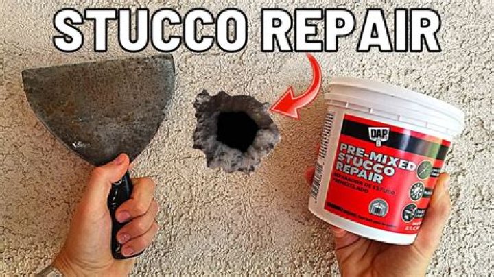 Question: How To Repair Screw Holes In Stucco