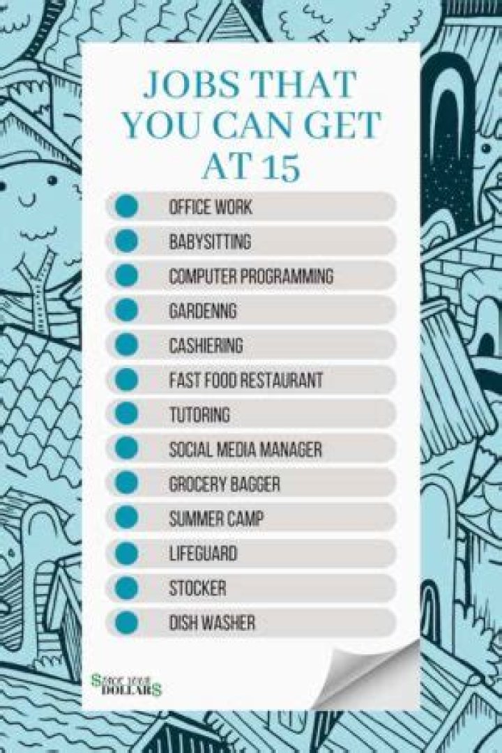 Question: Where Can U Work At 15 Years Old