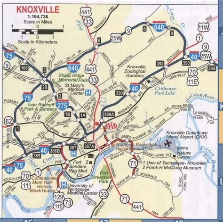 Quick Answer: How Far Is Knoxville Tn From Chattanooga Tn