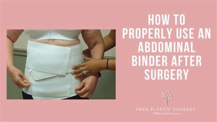 Quick Answer: How Long To Wear Abdominal Binder After Hernia Repair