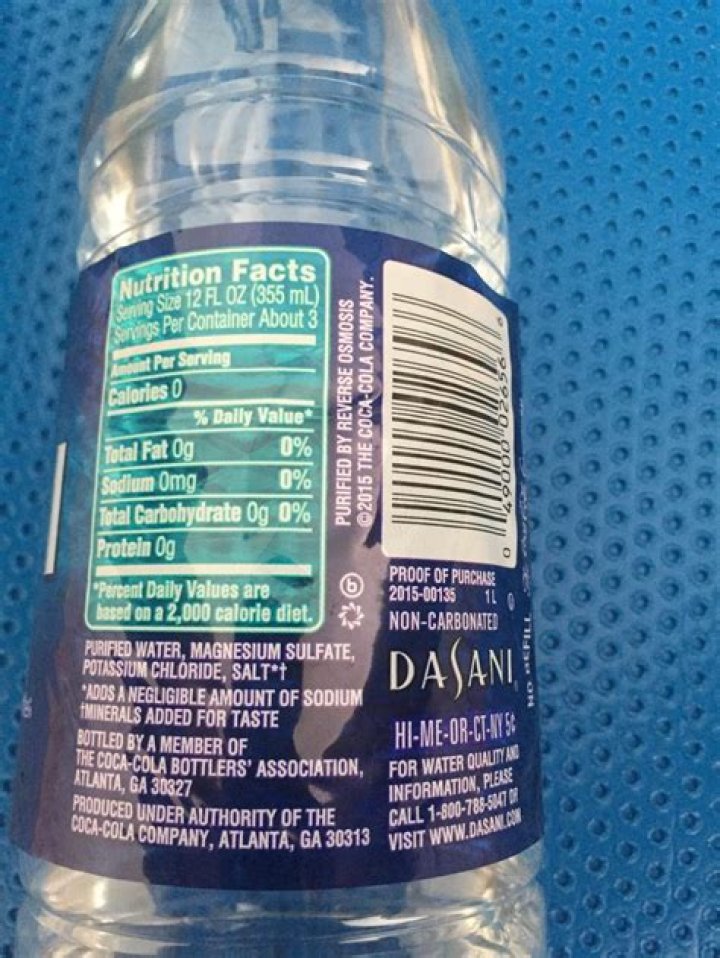 Quick Answer: How Many Ounces Of Water In Dasani Bottle