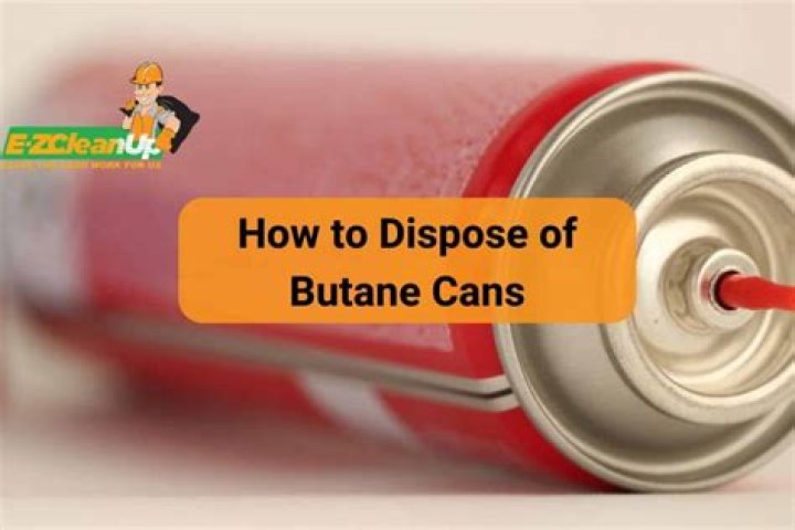 Quick Answer: How To Dispose Of Camping Butane Cans