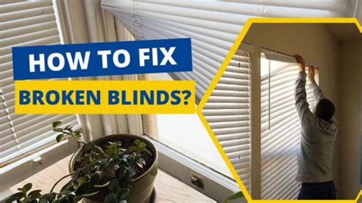 Quick Answer: How To Repair Blinds Inside A Door