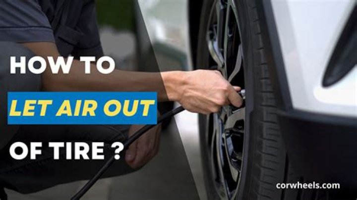 Quick Answer: How To Take Air Out Of A Tire