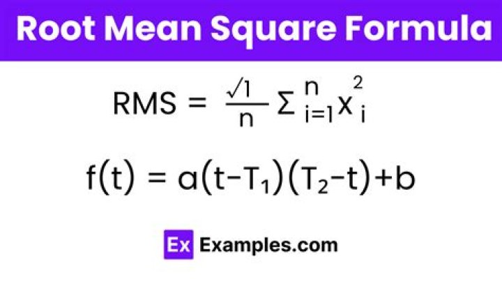 Root mean square (RMS) - How To Discuss