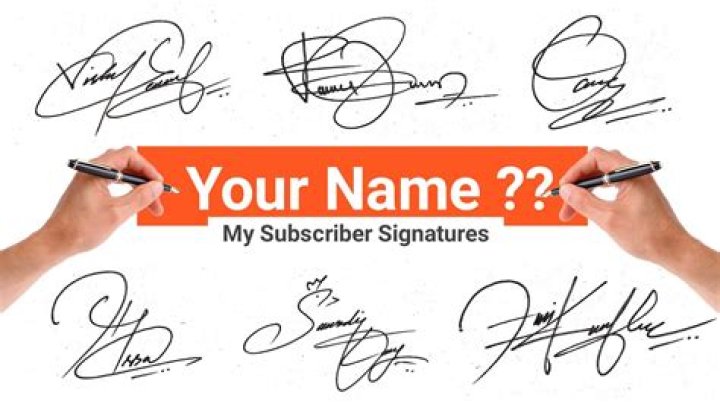 Signature of my name - How To Discuss
