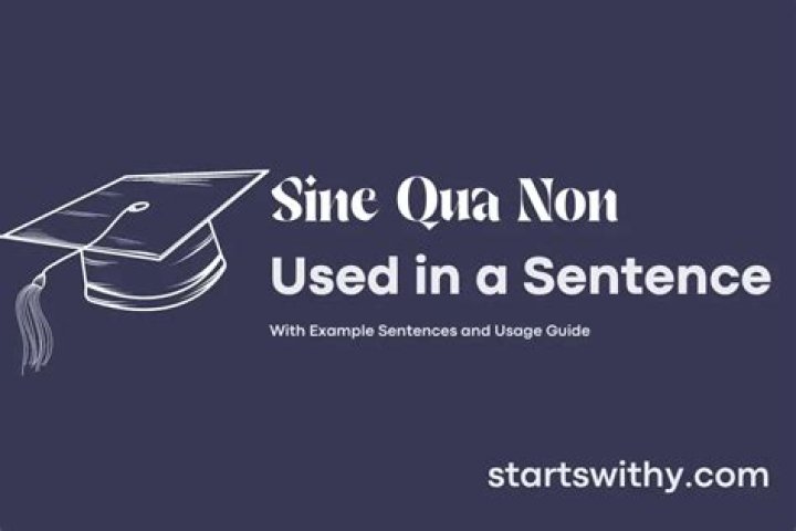 Sine qua non - How To Discuss