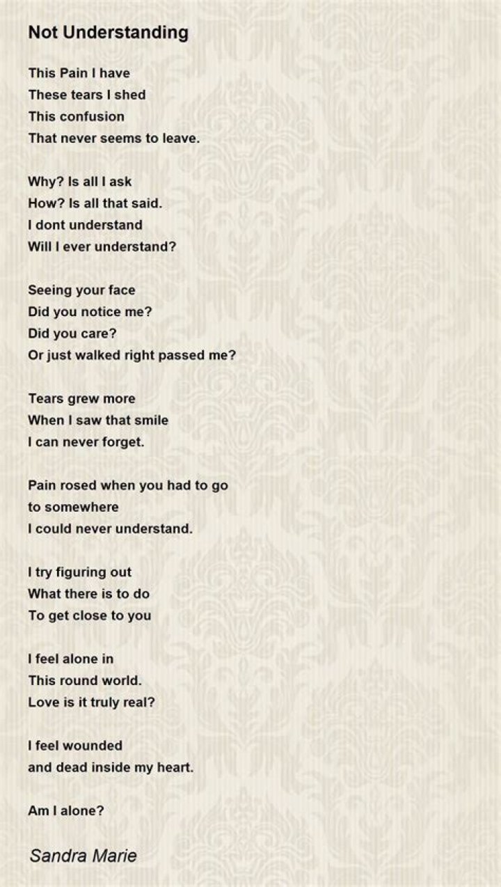 Songs About Not Understanding Someone