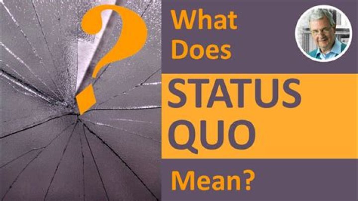 Status quo ante - How To Discuss