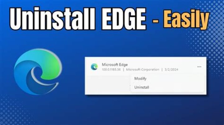 Uninstall microsoft edge - How To Discuss