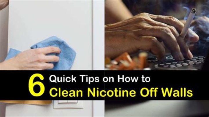 What Cleans Nicotine Off Walls